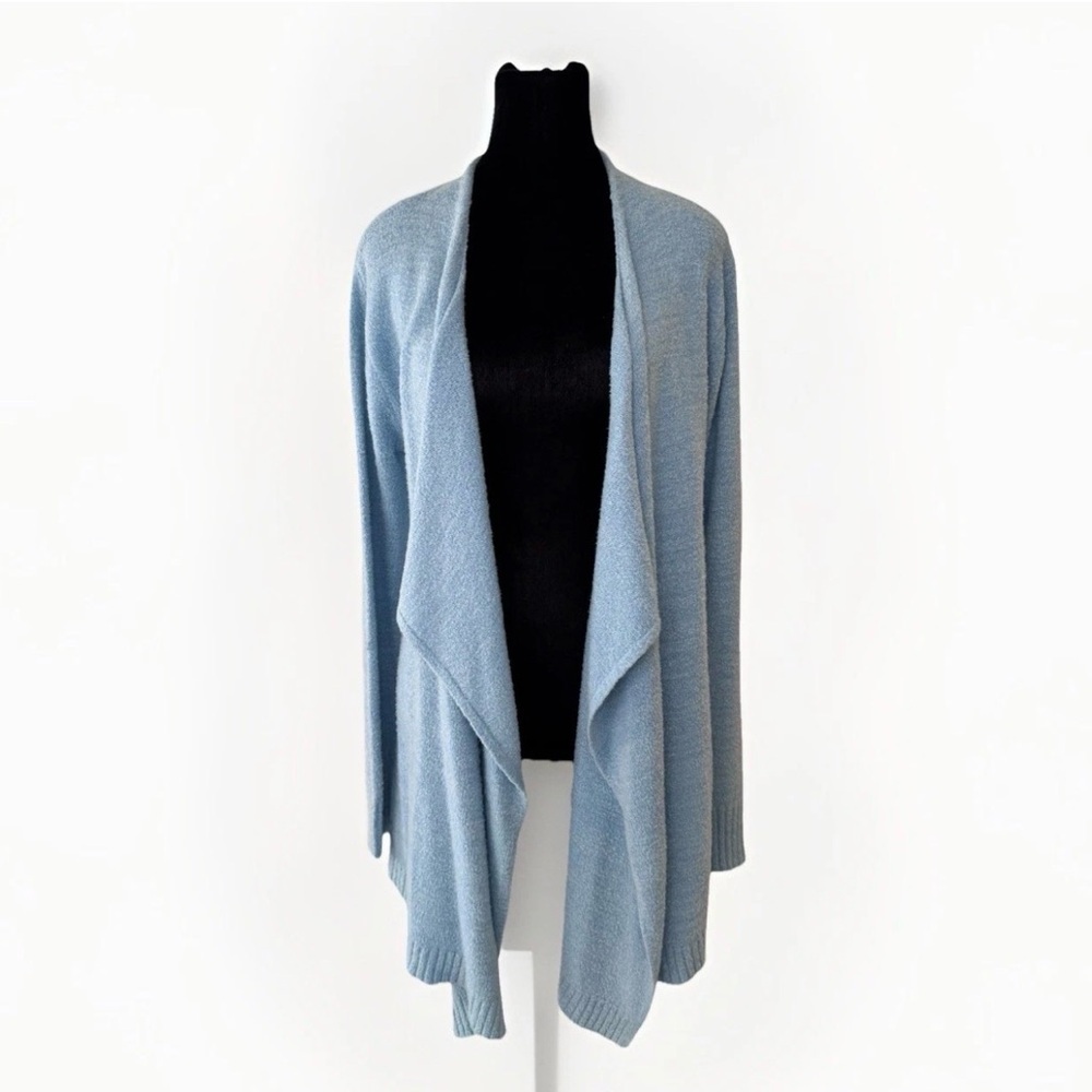 Softies Cardigan Sweater Paddi Murphy Sz Small Medium Blue Soft Cozy Lounge
